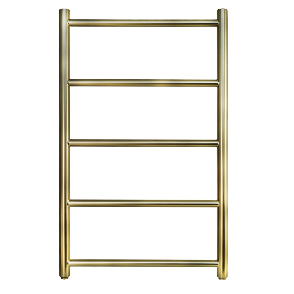 JTP Evo Brushed Brass 800mm x 500mm Towel Radiator Cut Out